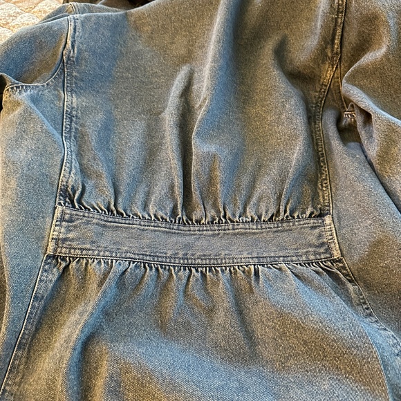 Ladies J. Jill "Out of the Blue" Denim Jacket W/Inner Lace Gathered Back MED - Picture 9 of 16